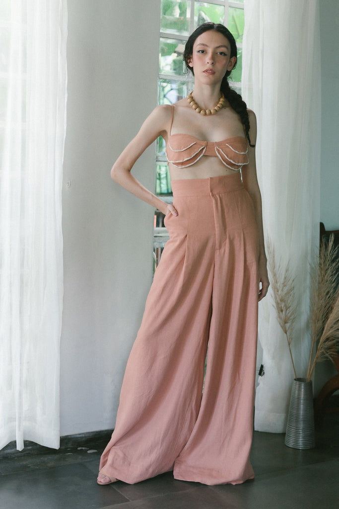 Aluá Linen Ruffle Top - Açude-BR Connection Limited