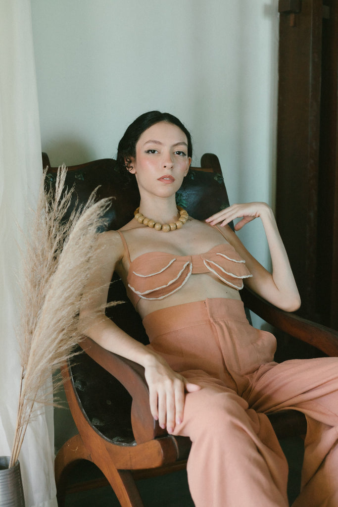 Aluá Linen Ruffle Top - Açude-BR Connection Limited