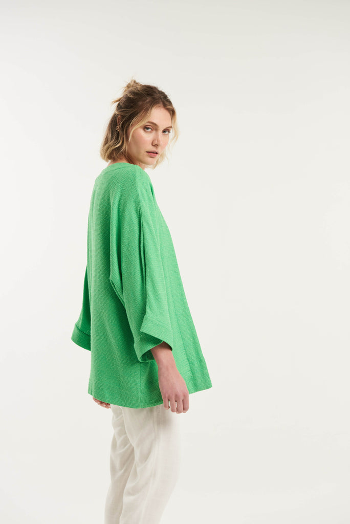 Baleares Textured Viscose Kimono - MyBasic-BR Connection Limited