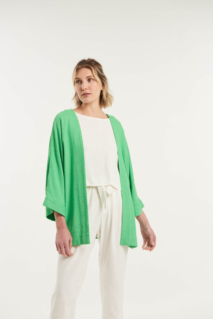Baleares Textured Viscose Kimono - MyBasic-BR Connection Limited