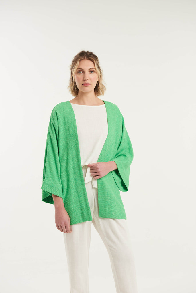 Baleares Textured Viscose Kimono - MyBasic-BR Connection Limited