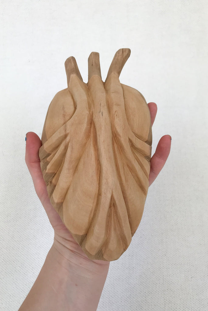 Ex-Voto Heart Offering Wooden Sculpture - Imaterial-BR Connection Limited