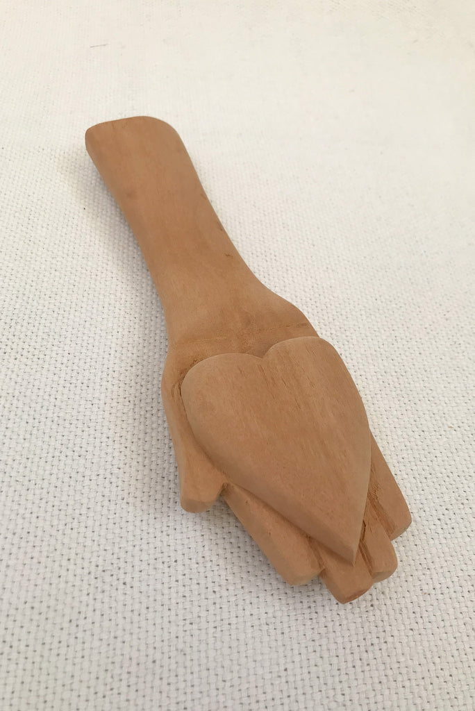 Ex-Voto Heart Offering Wooden Sculpture - Imaterial-BR Connection Limited