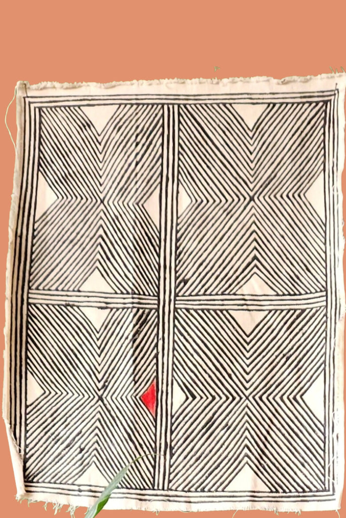 Indigenous Cotton Canvas Screen Print - Kayapó - Imaterial-BR Connection Limited