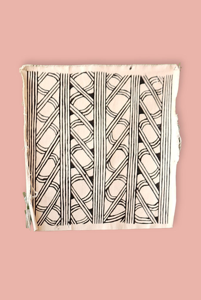 Indigenous Cotton Canvas Screen Print - Kayapó - Imaterial-BR Connection Limited