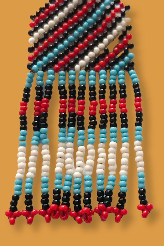 Indigenous Small Strip Bead Earrings - Waurá - Imaterial-BR Connection Limited