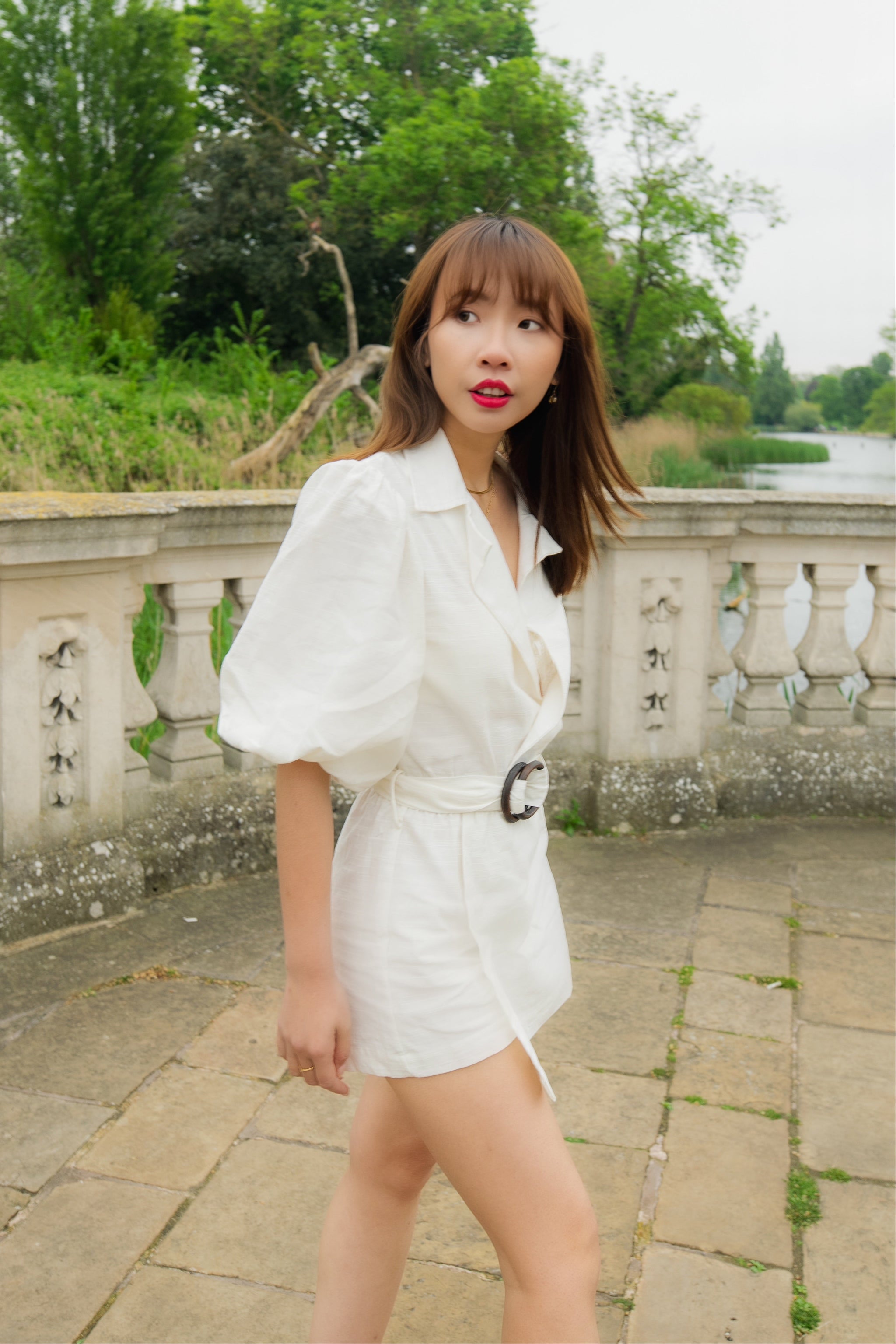 Petite white playsuit on sale