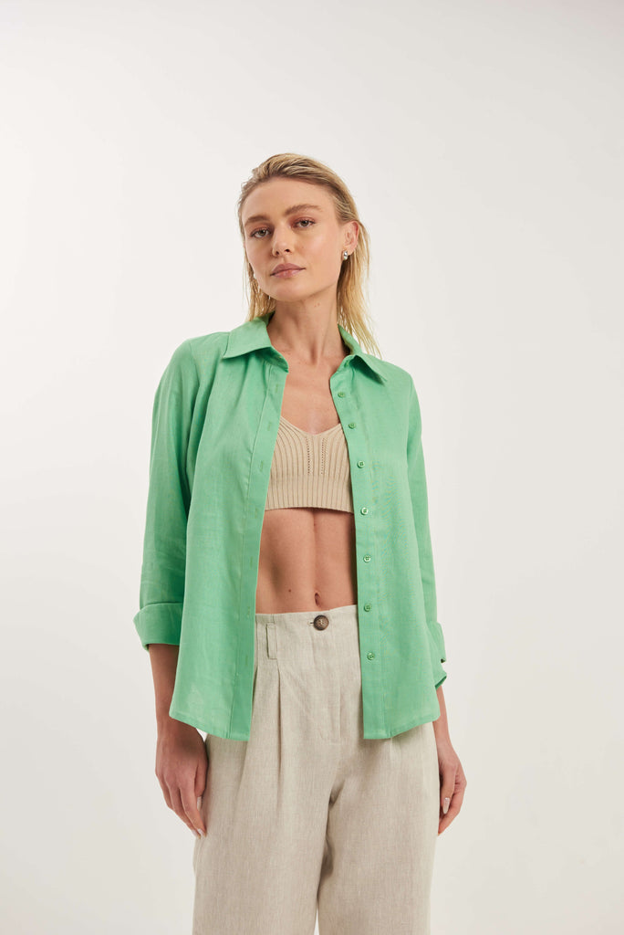 Lapônia Linen Summer Shirt - MyBasic-BR Connection Limited