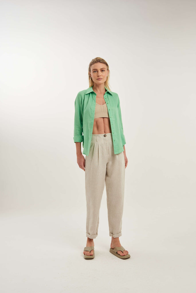 Lapônia Linen Summer Shirt - MyBasic-BR Connection Limited