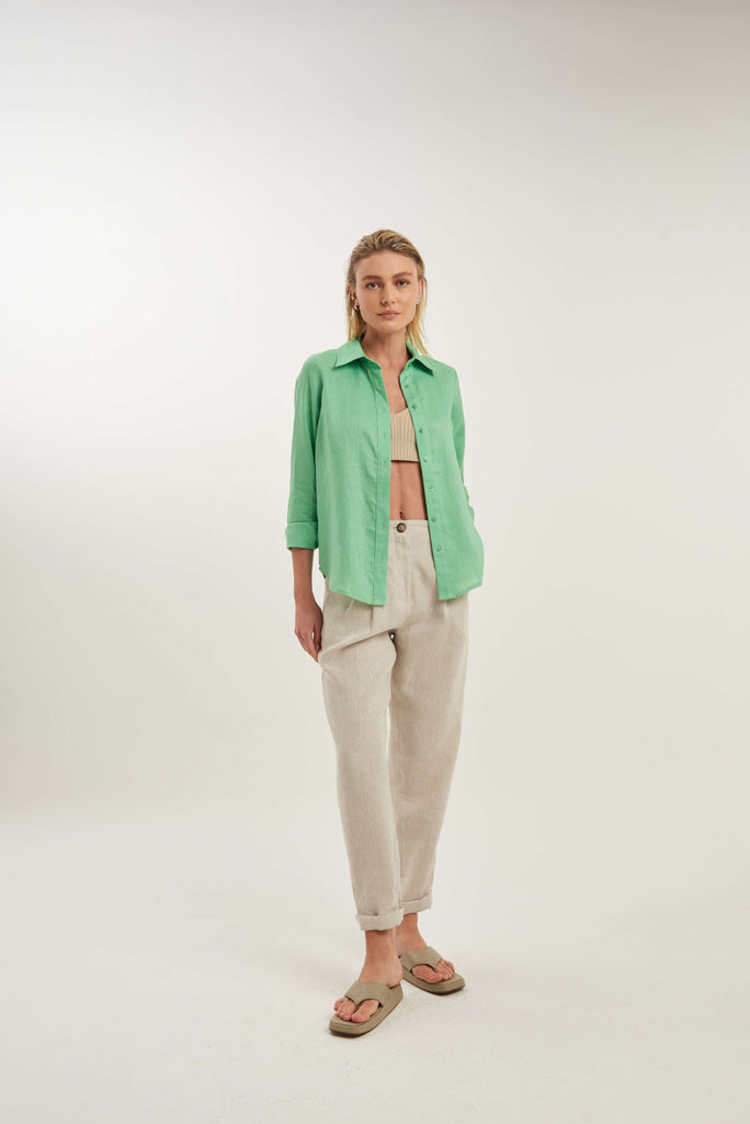 Lapônia Linen Summer Shirt - MyBasic-BR Connection Limited