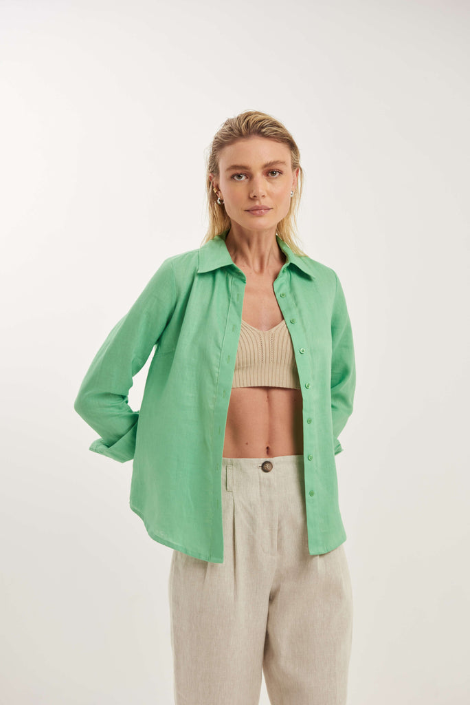 Lapônia Linen Summer Shirt - MyBasic-BR Connection Limited