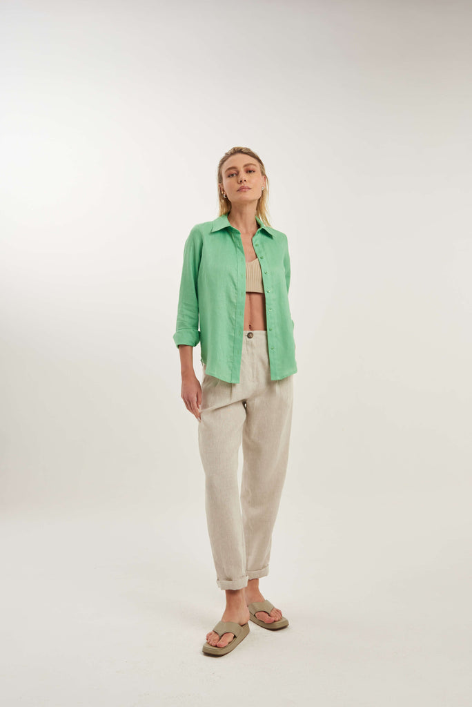 Lapônia Linen Summer Shirt - MyBasic-BR Connection Limited