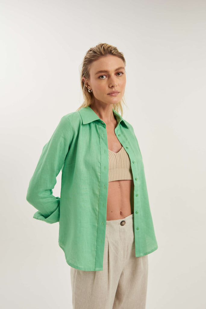 Lapônia Linen Summer Shirt - MyBasic-BR Connection Limited