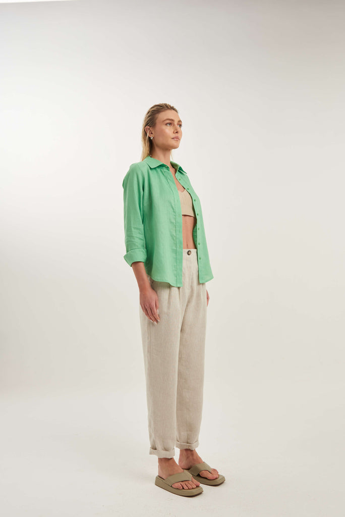 Lapônia Linen Summer Shirt - MyBasic-BR Connection Limited