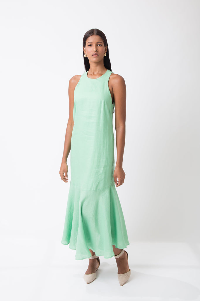 Mirandela Linen Midi Dress - MyBasic-BR Connection Limited