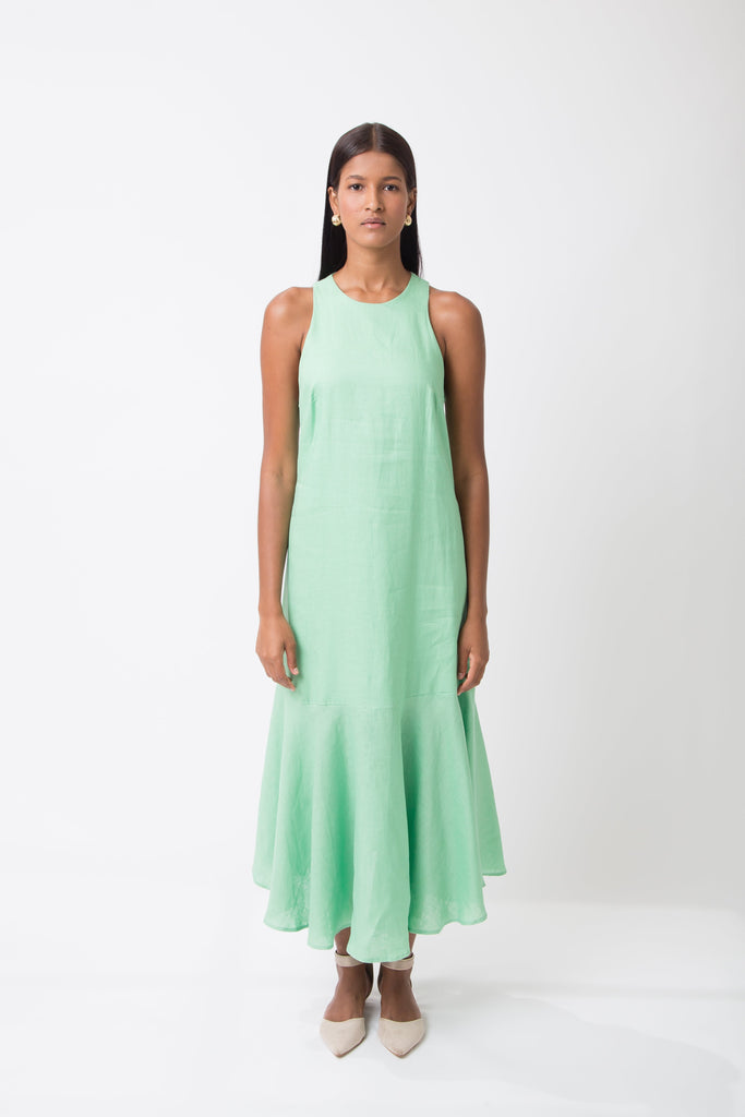 Mirandela Linen Midi Dress - MyBasic-BR Connection Limited