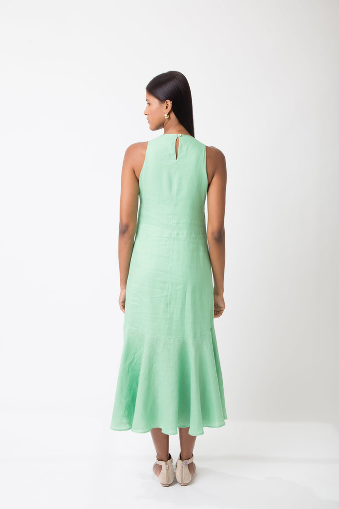 Mirandela Linen Midi Dress - MyBasic-BR Connection Limited