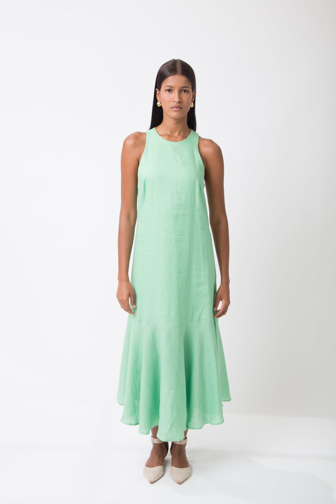 Mirandela Linen Midi Dress - MyBasic-BR Connection Limited