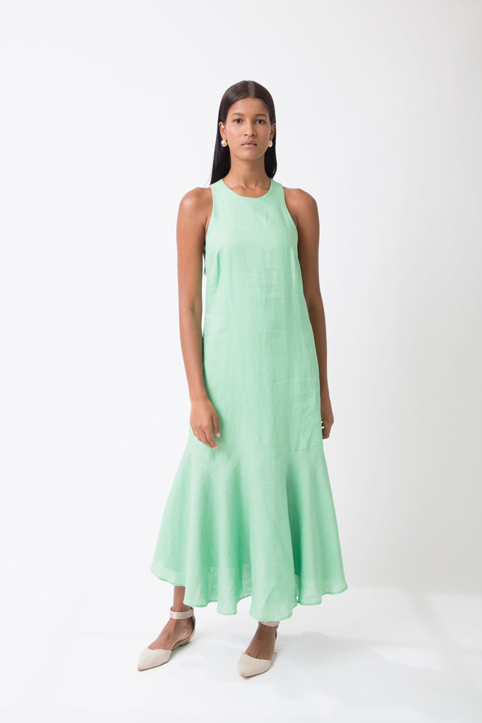 Mirandela Linen Midi Dress - MyBasic-BR Connection Limited