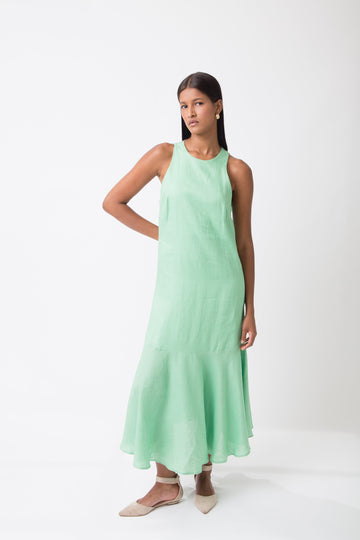 Mirandela Linen Midi Dress - MyBasic-BR Connection Limited