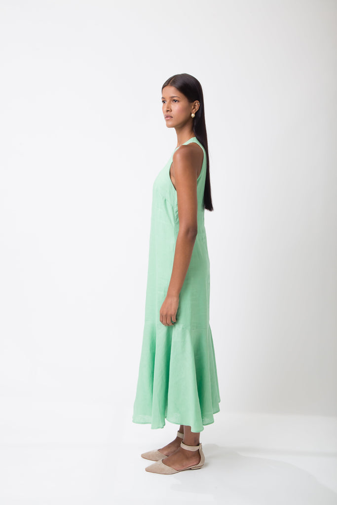 Mirandela Linen Midi Dress - MyBasic-BR Connection Limited