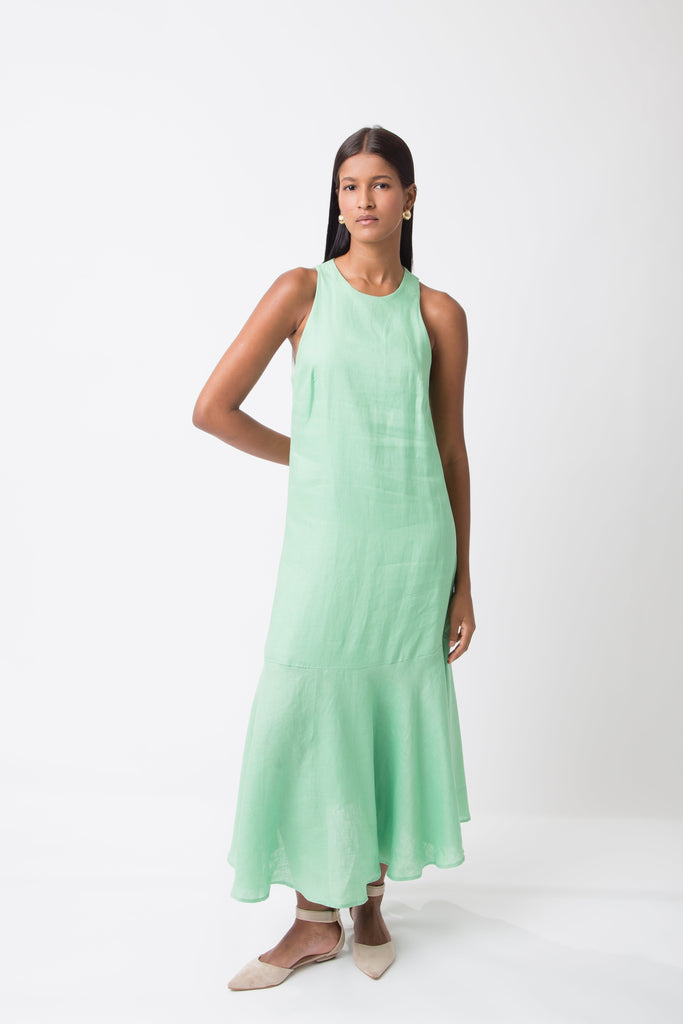 Mirandela Linen Midi Dress - MyBasic-BR Connection Limited