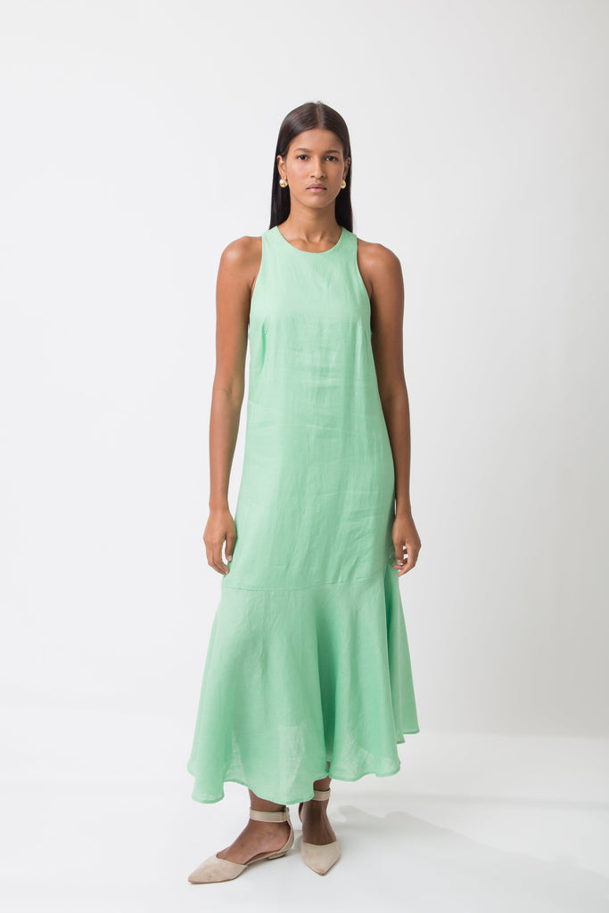 Mirandela Linen Midi Dress - MyBasic-BR Connection Limited