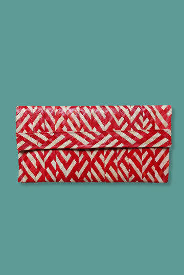 Palm Leaf Straw Clutch - Imaterial-BR Connection Limited