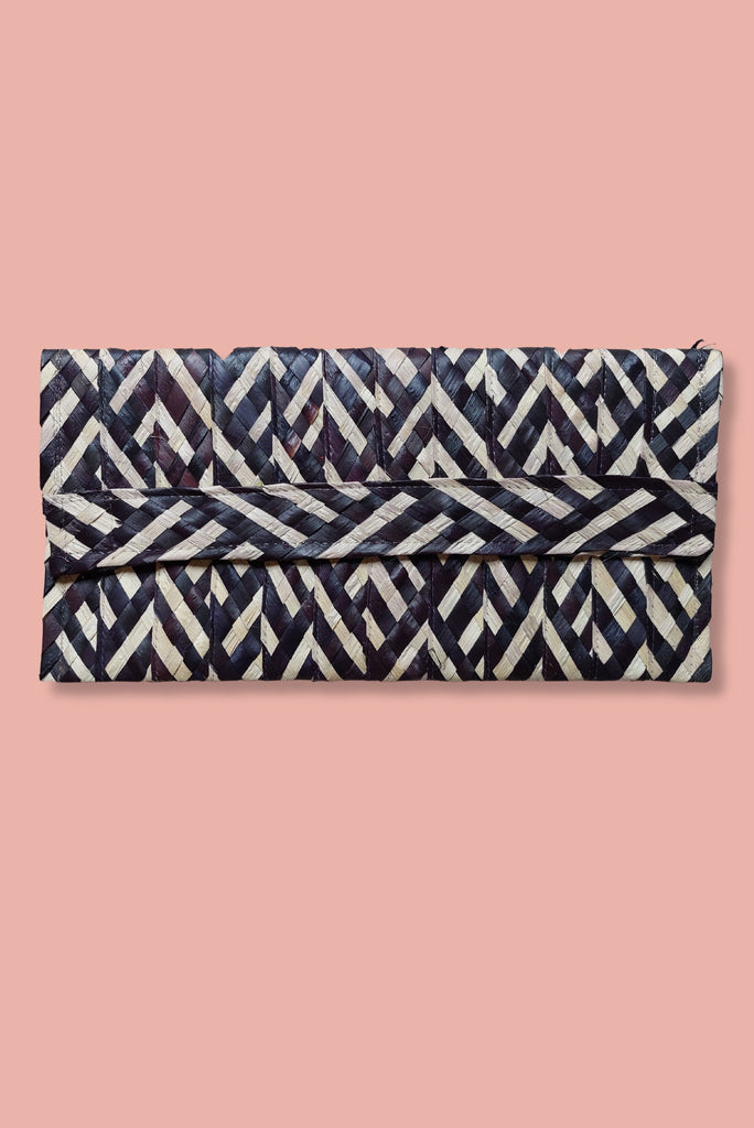 Palm Leaf Straw Clutch - Imaterial-BR Connection Limited