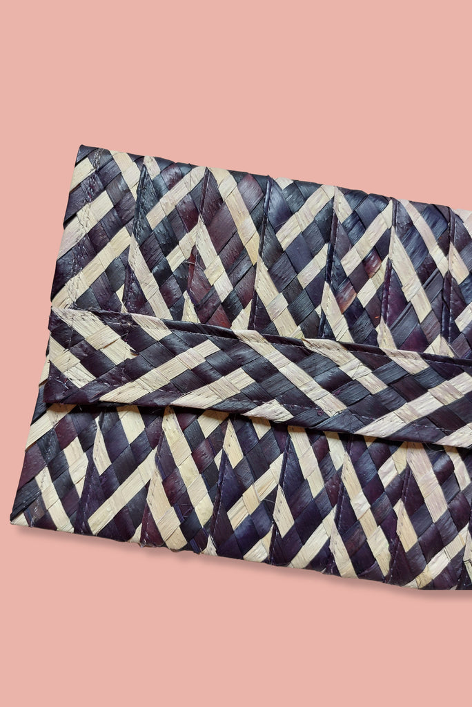 Palm Leaf Straw Clutch - Imaterial-BR Connection Limited
