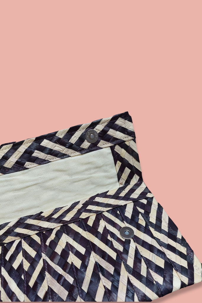 Palm Leaf Straw Clutch - Imaterial-BR Connection Limited