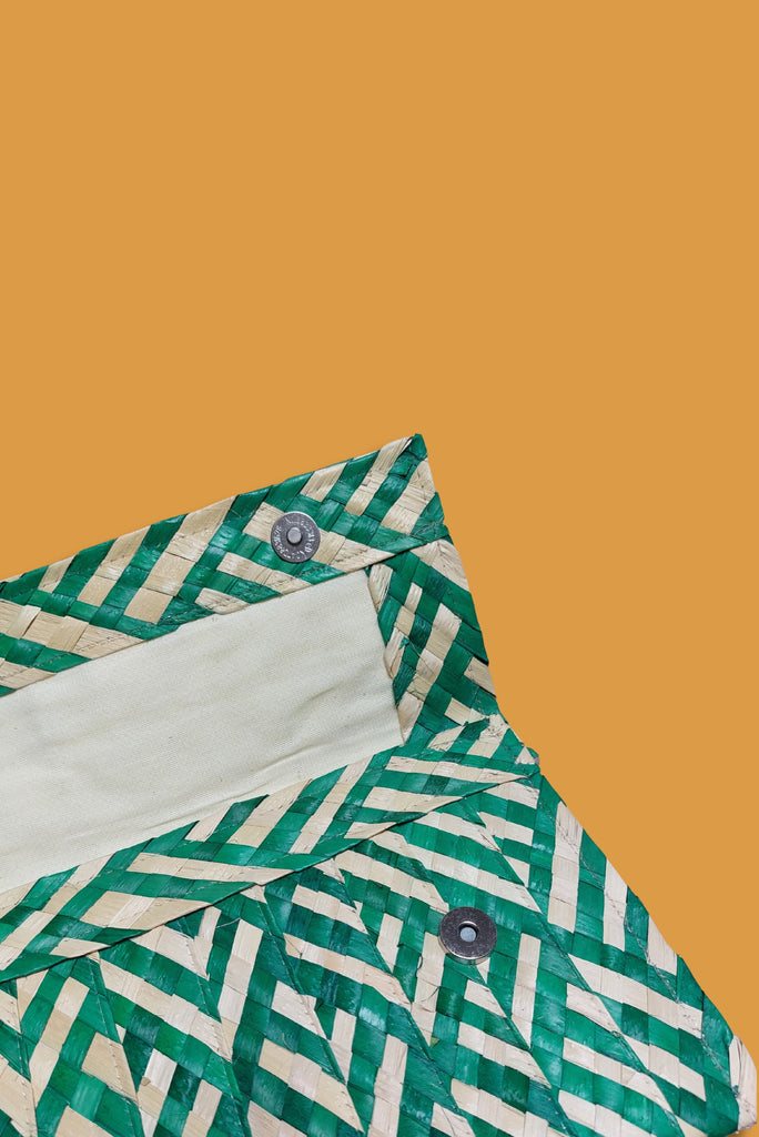 Palm Leaf Straw Clutch - Imaterial-BR Connection Limited