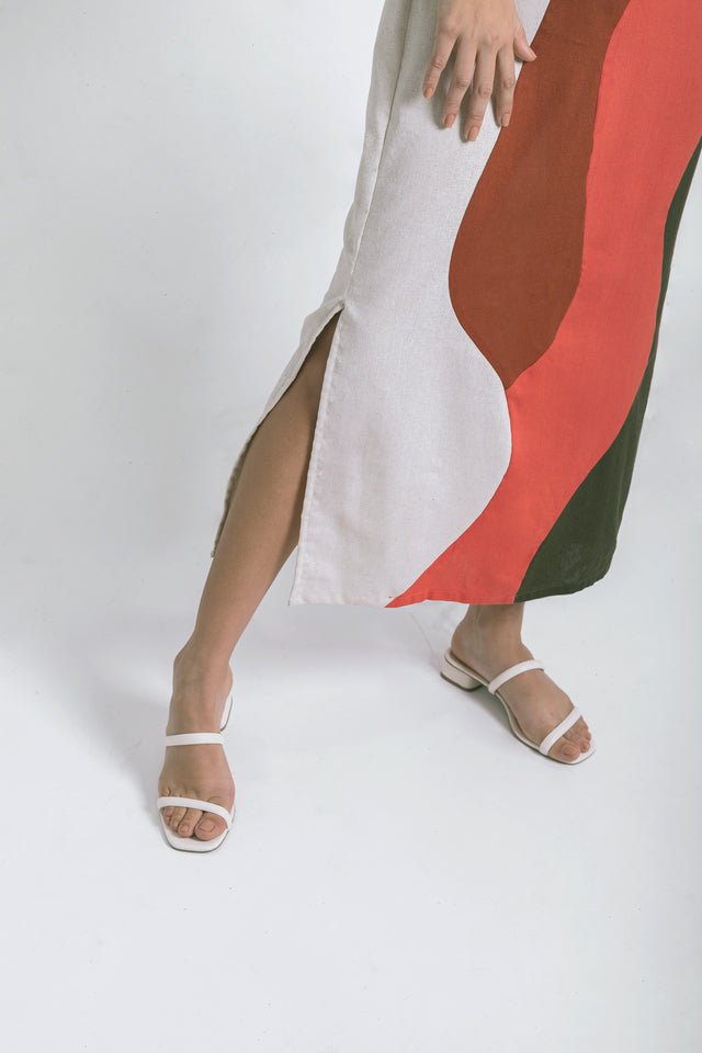 Sabiá Sleeveless Midi Linen Dress - Açude-BR Connection Limited