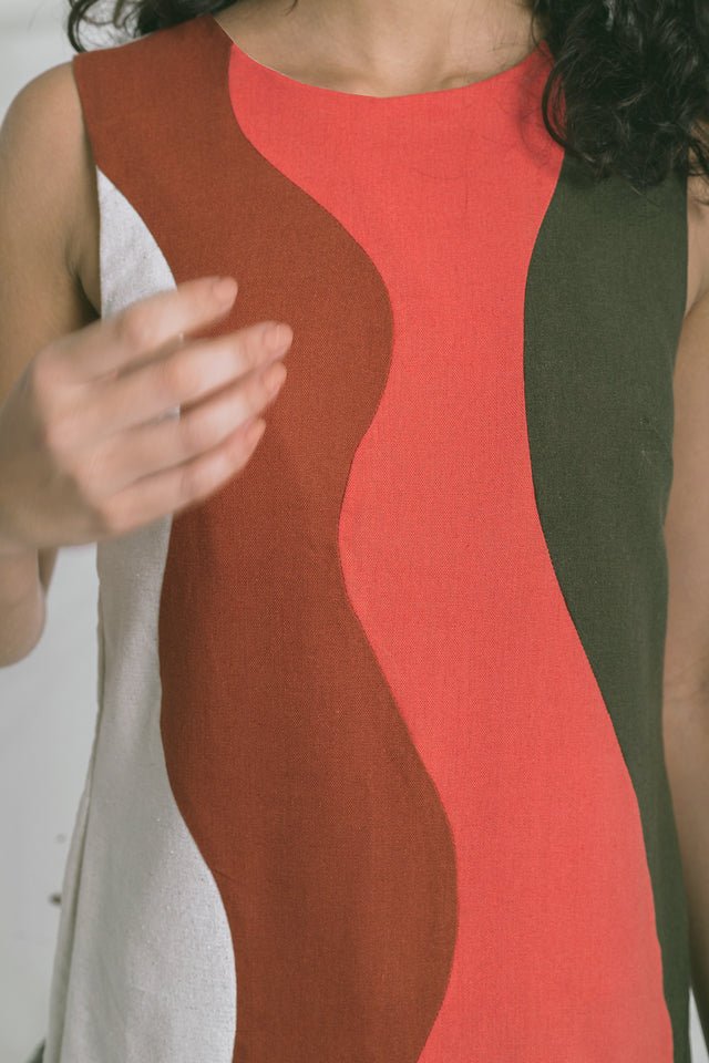 Sabiá Sleeveless Midi Linen Dress - Açude-BR Connection Limited