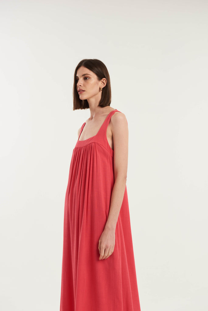 Saint Maarten Maxi Linen Dress - MyBasic-BR Connection Limited