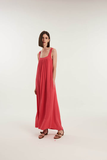 Saint Maarten Maxi Linen Dress - MyBasic-BR Connection Limited