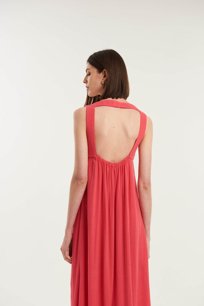 Saint Maarten Maxi Linen Dress - MyBasic-BR Connection Limited
