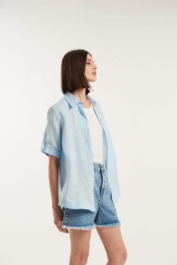 Spargi Lose-Fitting Linen Shirt - MyBasic-BR Connection Limited