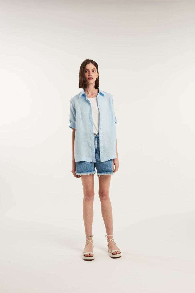 Spargi Lose-Fitting Linen Shirt - MyBasic-BR Connection Limited