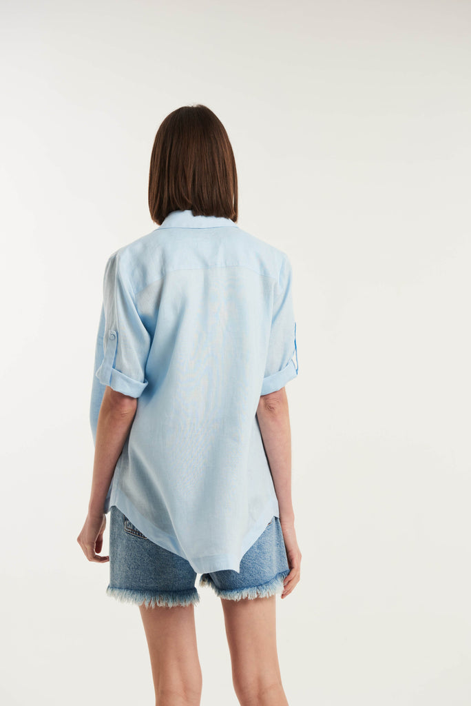 Spargi Lose-Fitting Linen Shirt - MyBasic-BR Connection Limited