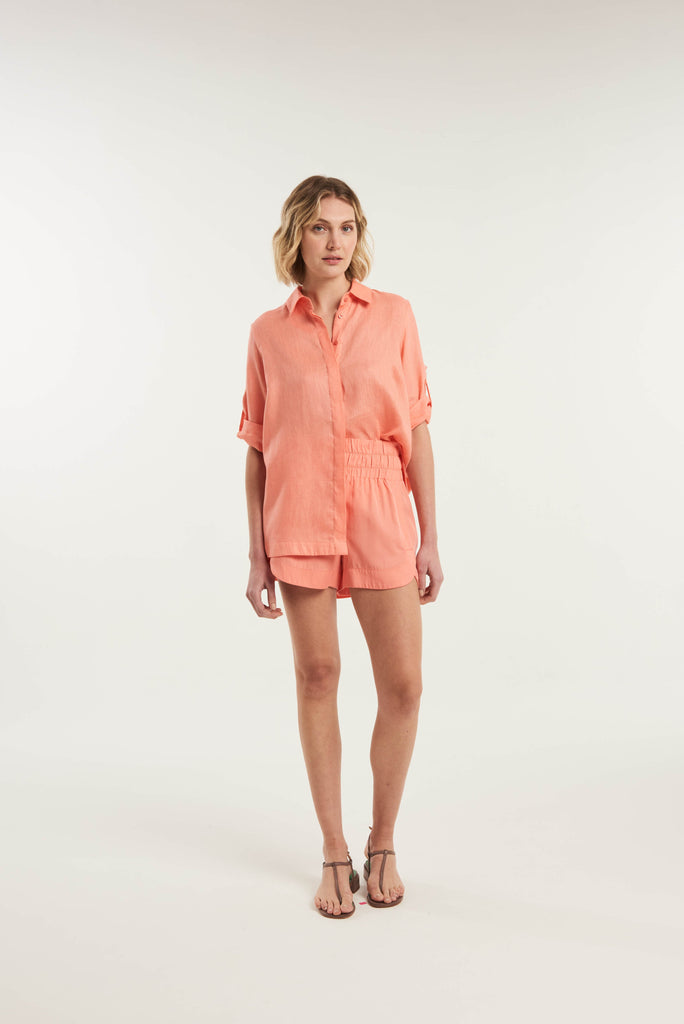 Spargi Lose-Fitting Linen Shirt - MyBasic-BR Connection Limited