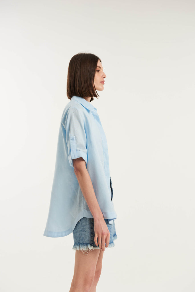 Spargi Lose-Fitting Linen Shirt - MyBasic-BR Connection Limited