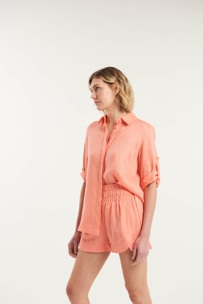 Spargi Lose-Fitting Linen Shirt - MyBasic-BR Connection Limited