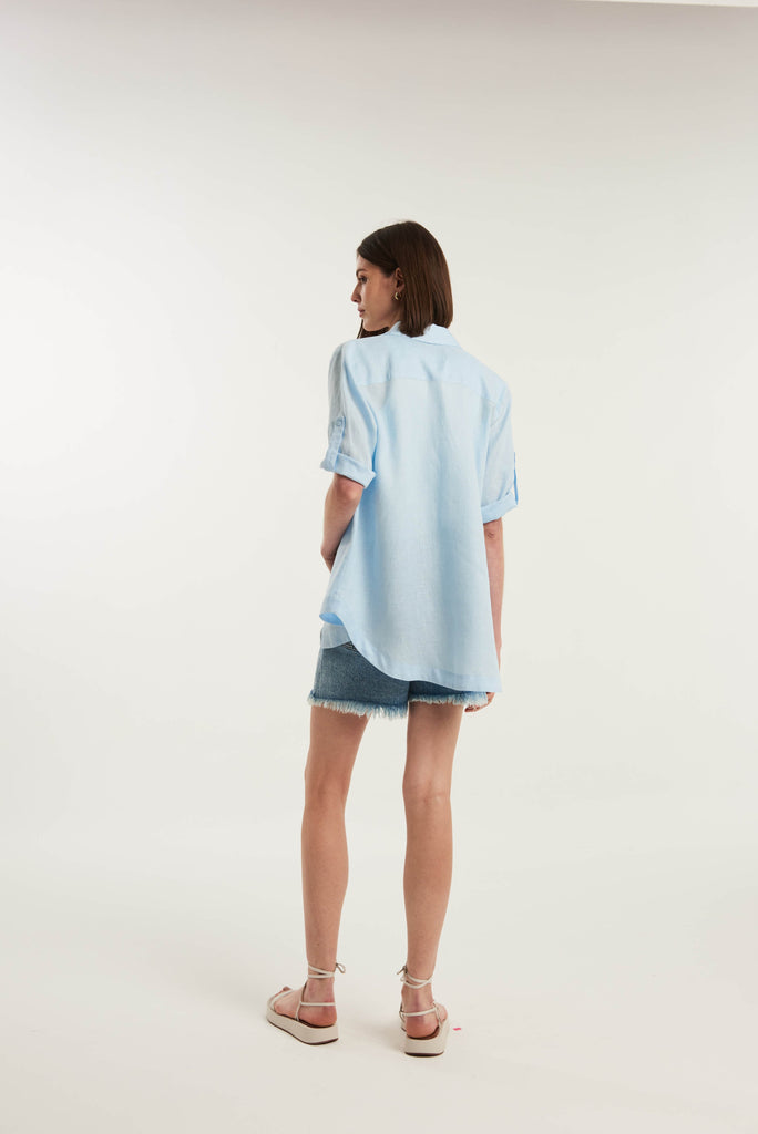 Spargi Lose-Fitting Linen Shirt - MyBasic-BR Connection Limited